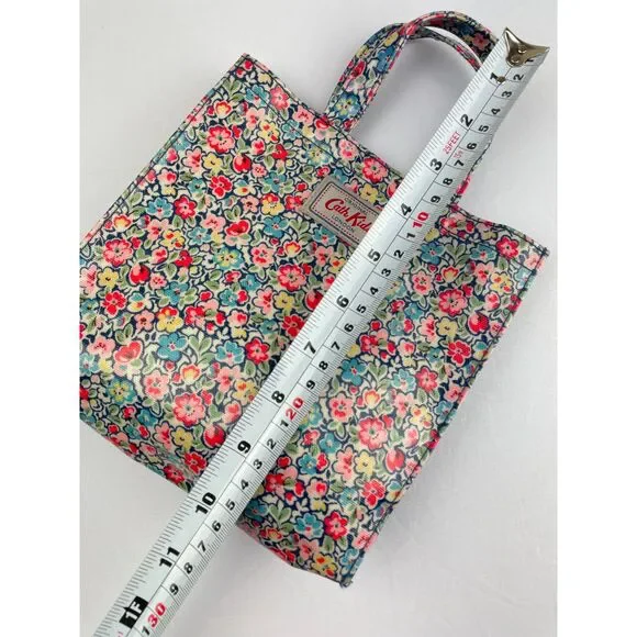 ~ Cath Kids Mini Tote Coated Canvas Bag London Cath Kidston Rare HTF Floral - Picture 3 of 10